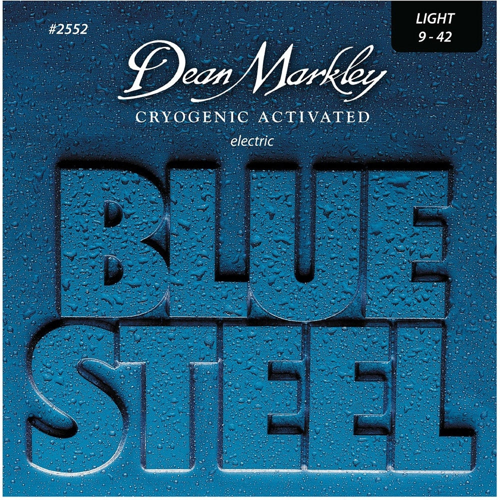 10-Pack Dean Markley 2552 Blue Steel Electric Guitar Strings, Light (9-42)