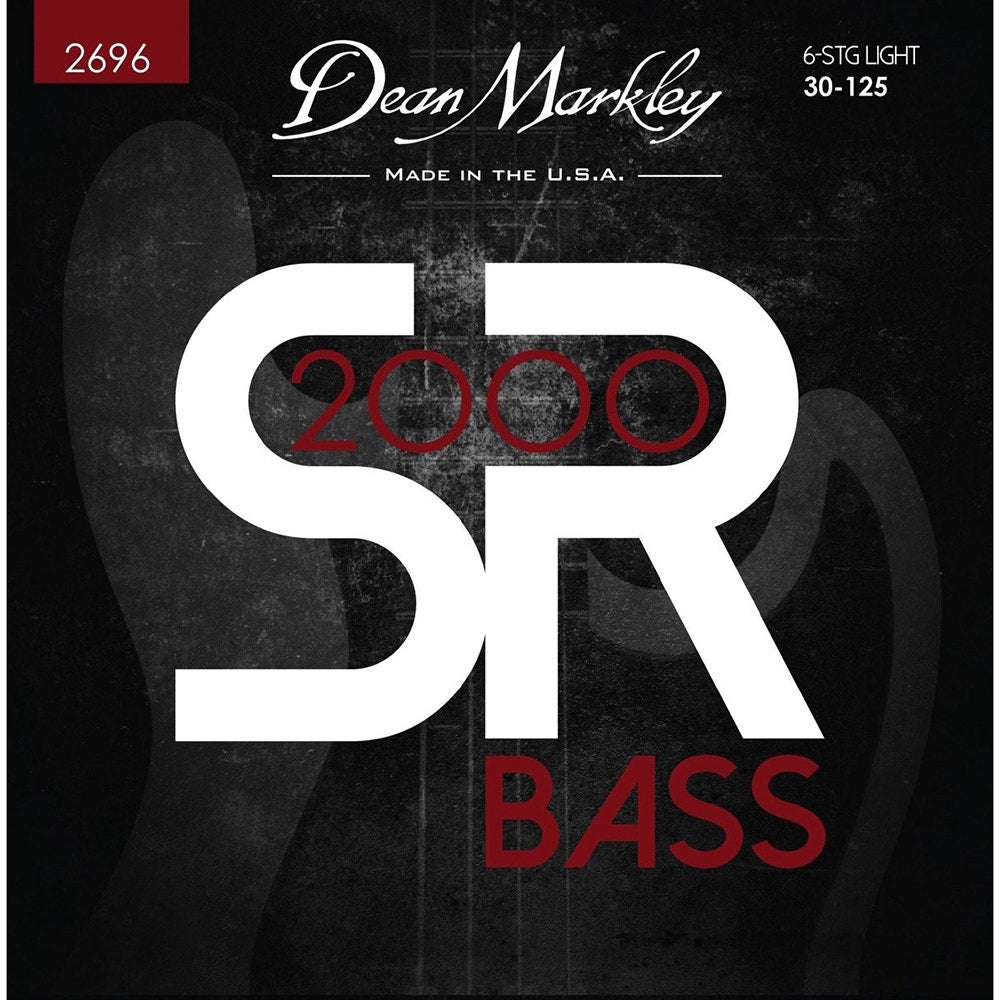 Dean Markley 2696 SR2000 Bass Guitar Strings, Light, 6 String, 30-125