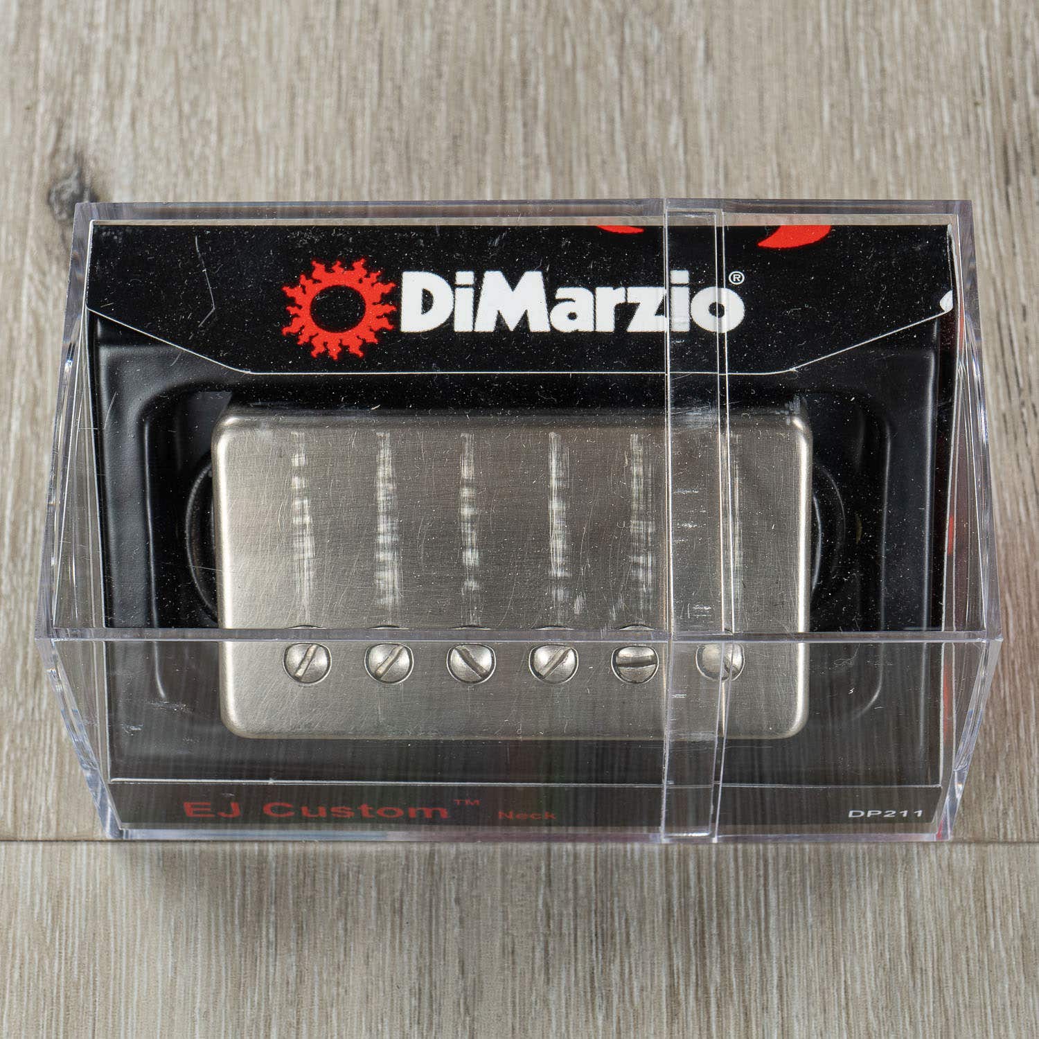 DiMarzio DP211 N8 EJ Eric Johnson Neck Guitar Pickup, 50mm, Worn Nickel Cover