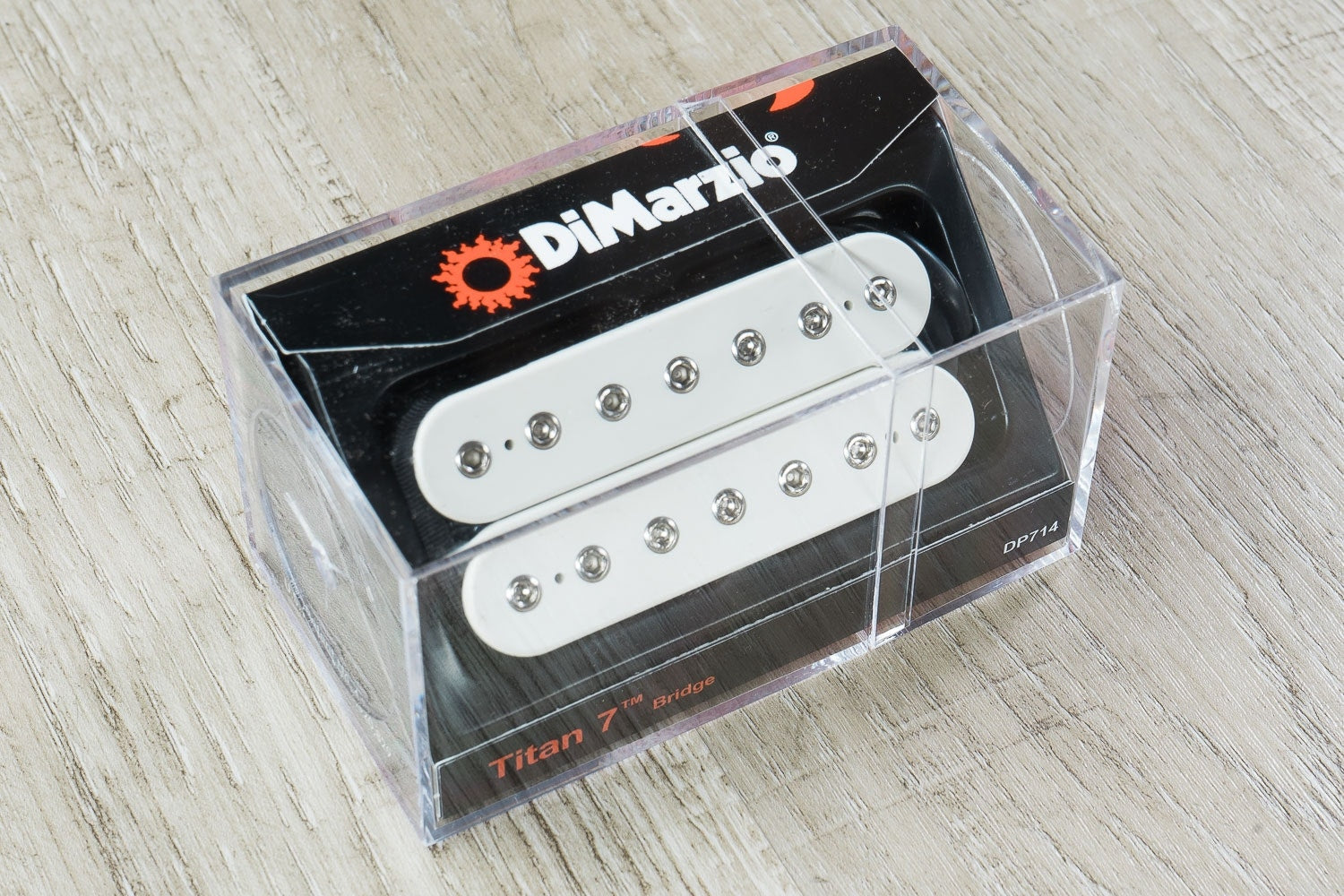 DiMarzio DP714 Titan Guitar Pickup, 7-String, Bridge, White