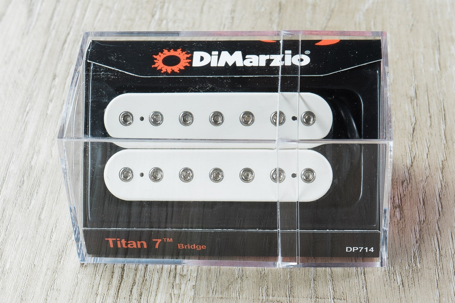 DiMarzio DP714 Titan Guitar Pickup, 7-String, Bridge, White
