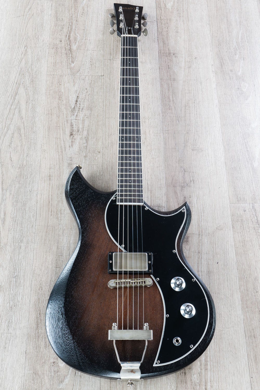 Dunable Cyclops Electric Guitar, Ebony Fretboard, Hard Case - Amber Burst Satin Polyurethane Finish