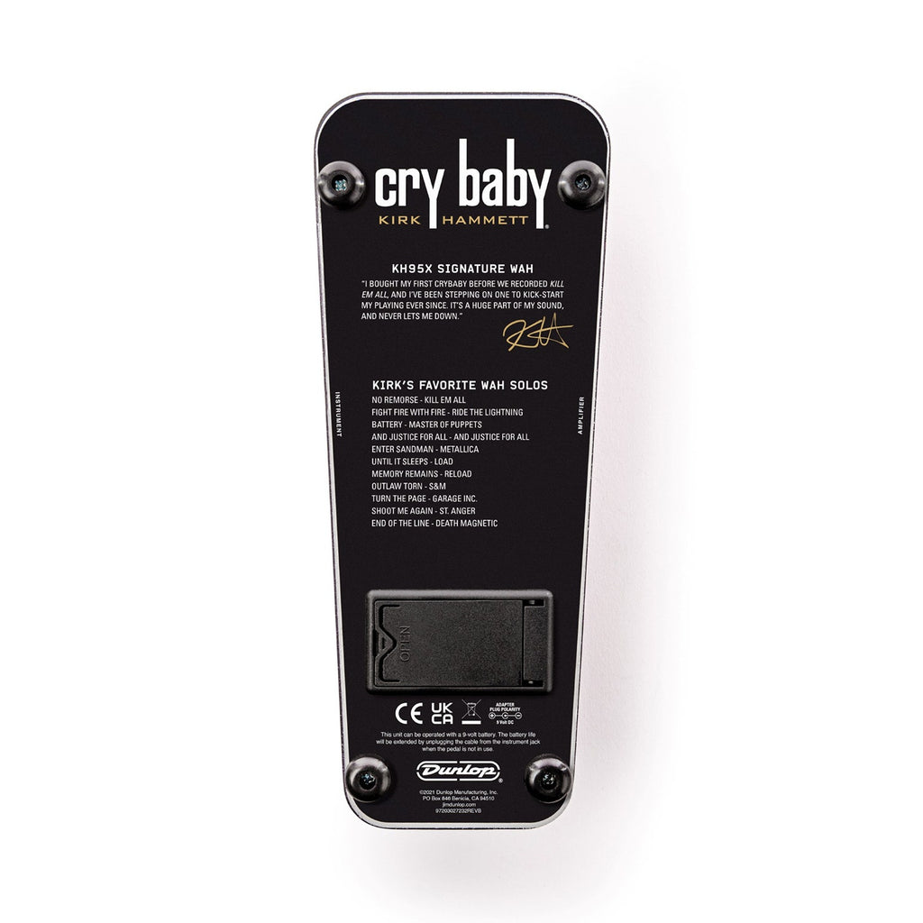 Dunlop KH95X Kirk Hammett Signature Cry Baby Wah Guitar Effects Pedal, Purple