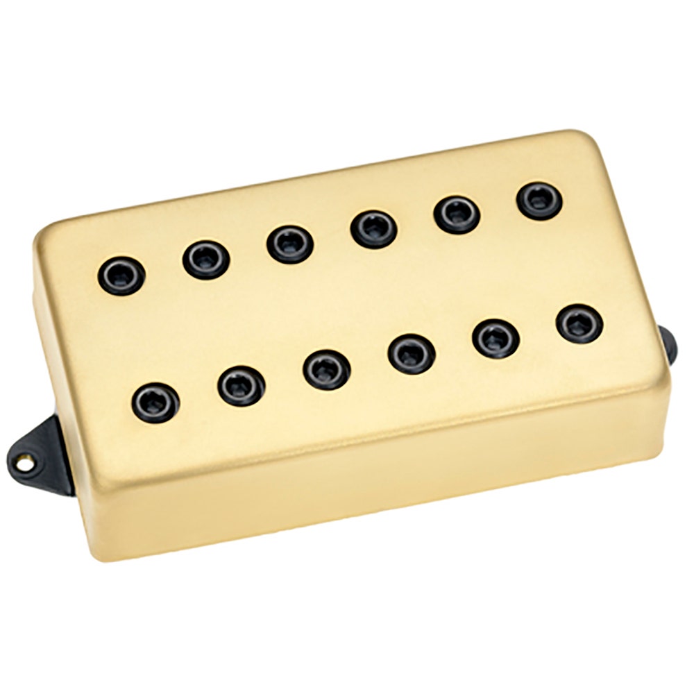 DiMarzio DP259 Titan Guitar Pickup, Bridge, F-Spaced, Gold Cover