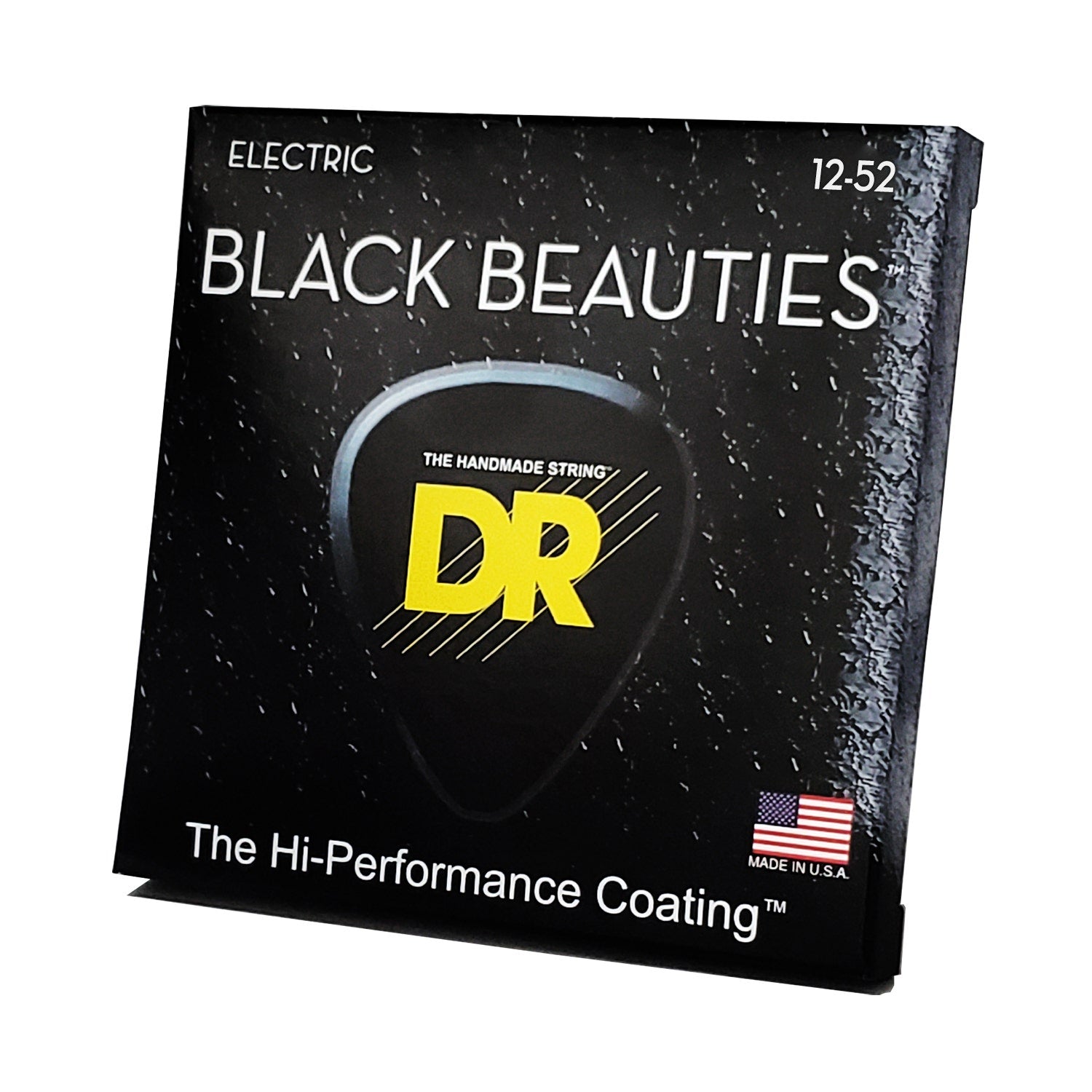DR Strings Black Beauties Black Colored Electric Guitar Strings: Extra Heavy 12-52