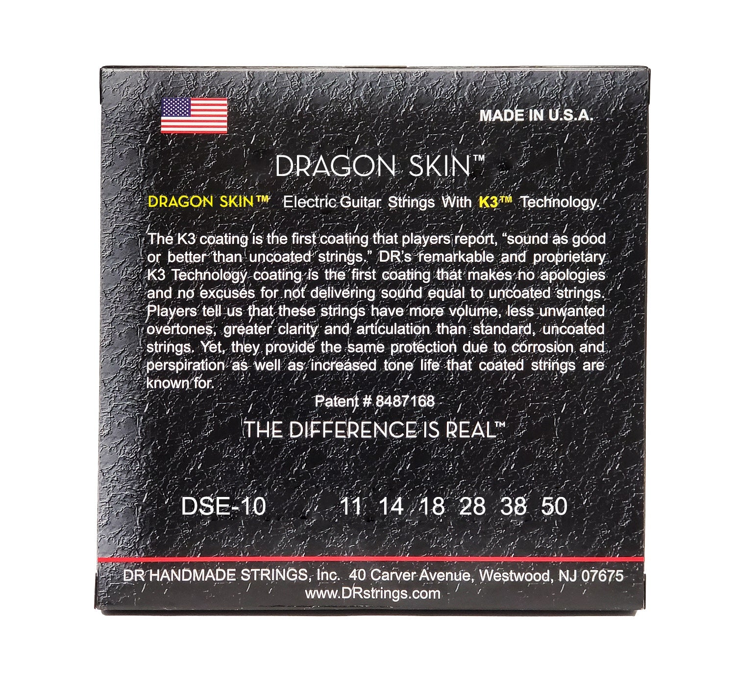 DR Strings Dragon Skin Clear Coated Electric Guitar Strings: Heavy 11-50