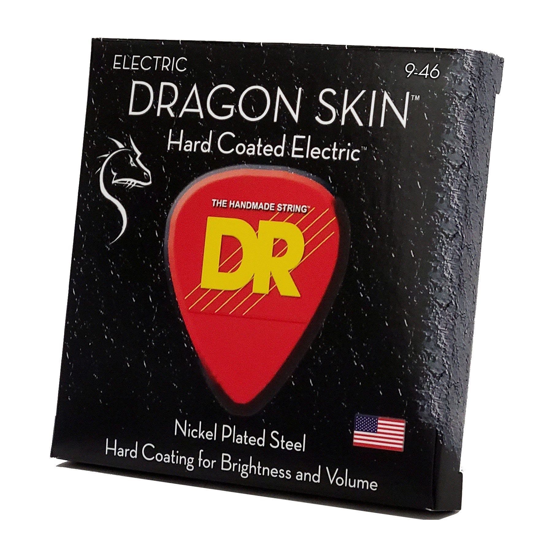 DR Strings Dragon Skin Clear Coated Electric Guitar Strings: Light To Medium 9-46