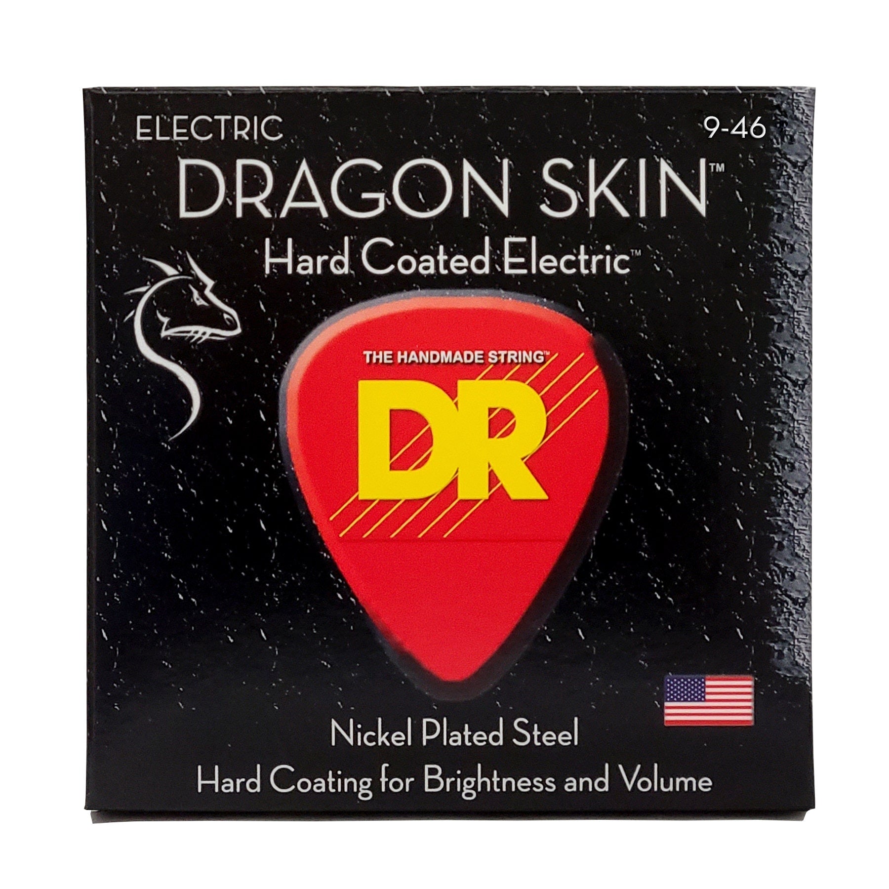 DR Strings Dragon Skin Clear Coated Electric Guitar Strings: Light To Medium 9-46