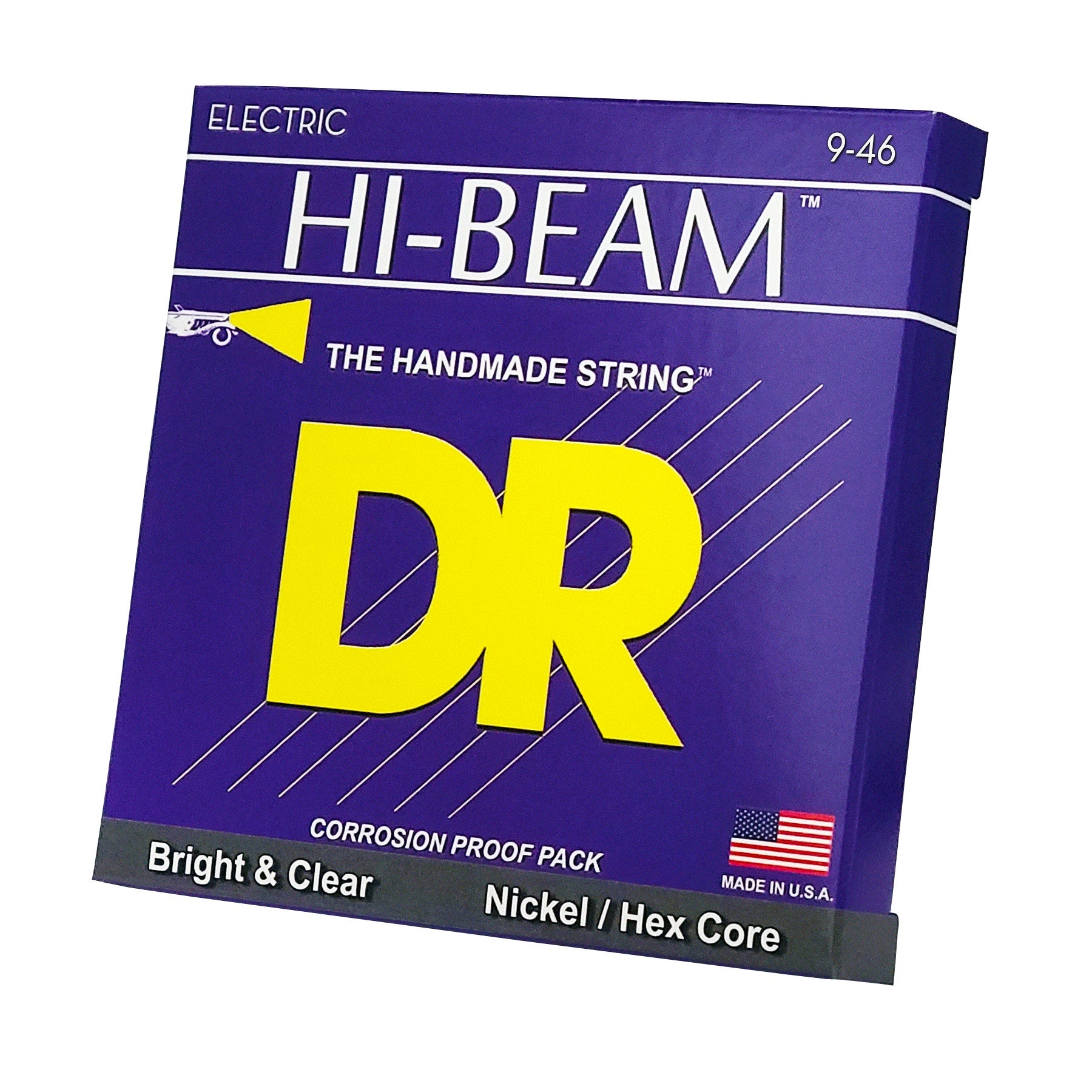 DR Strings Hi-Beam Nickel Plated Electric Guitar Strings: Light To Medium 9-46