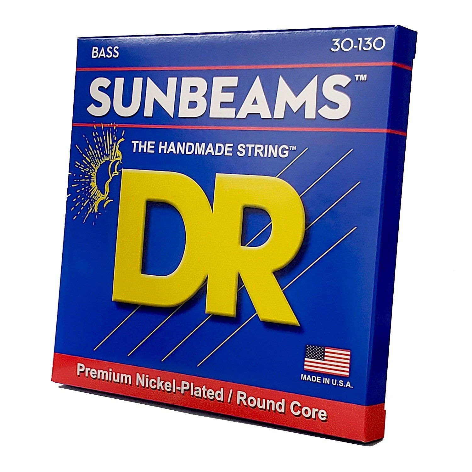 DR Strings Sunbeam Nickel Plated Bass Strings: 6-String Medium To Heavy 30-130