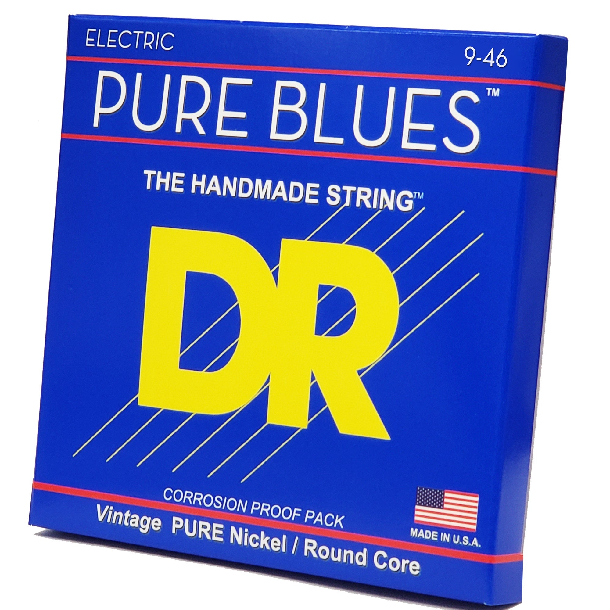 DR Strings Pure Blues Pure Nickel Electric Guitar Strings: Light To Medium 9-46