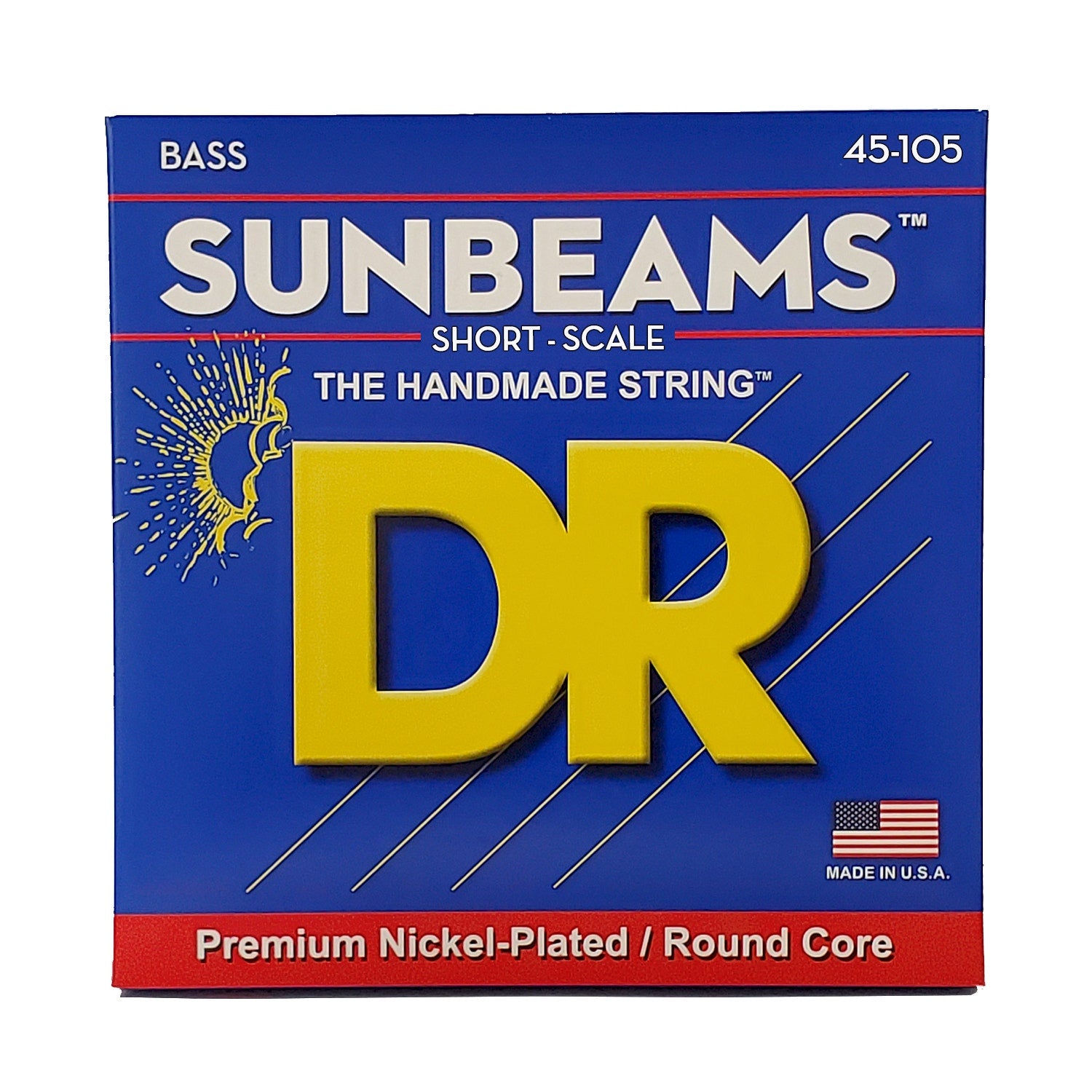 DR Strings Sunbeam Nickel Plated Bass Strings: Medium 45-105 Short Scale