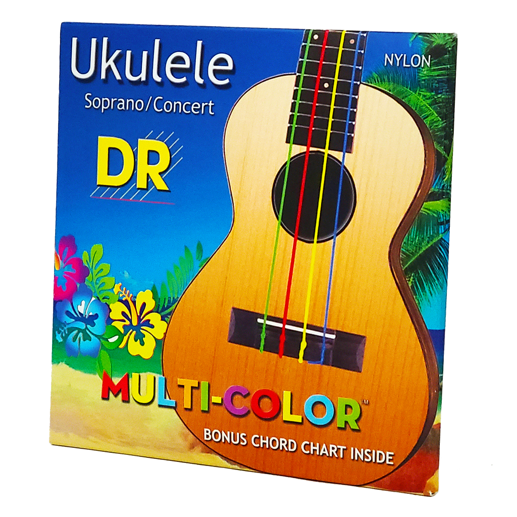 DR Strings Multi-Color Nylon Soprano/Concert Ukulele Strings
