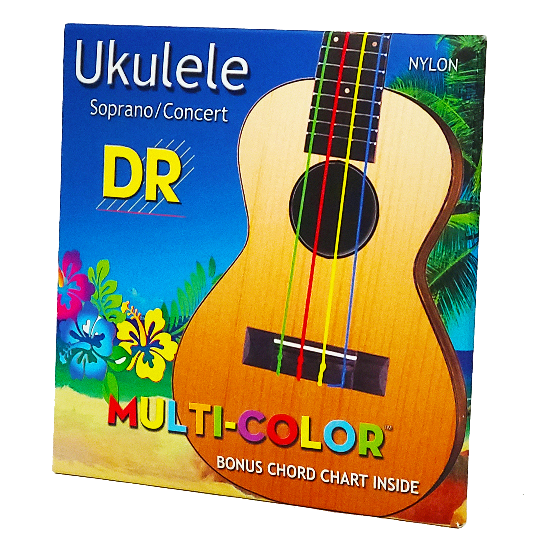 DR Strings Multi-Color Nylon Soprano/Concert Ukulele Strings
