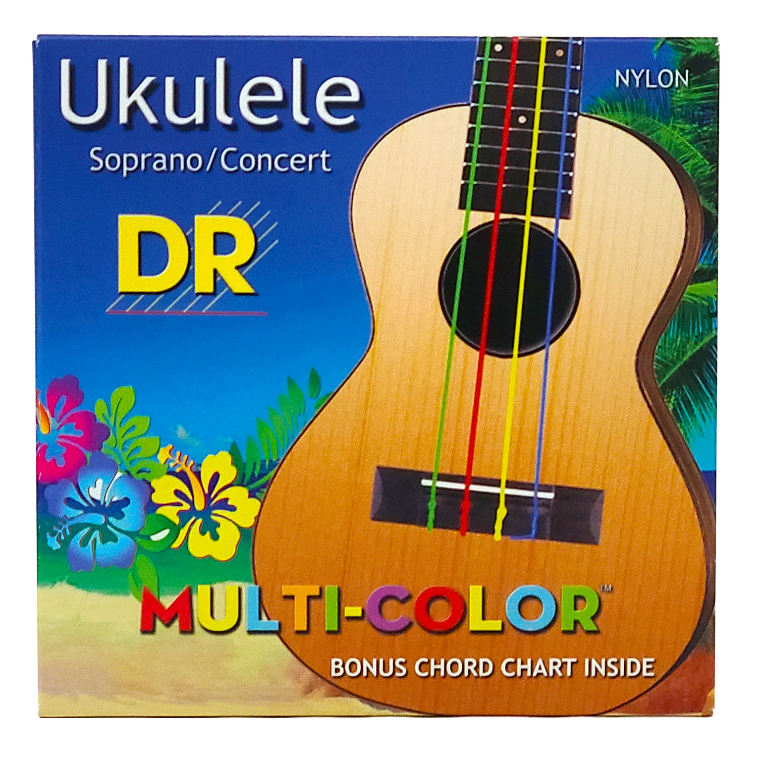 DR Strings Multi-Color Nylon Soprano/Concert Ukulele Strings