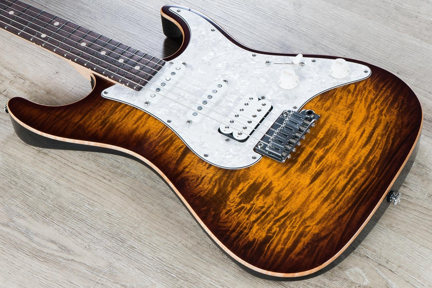 Suhr Standard Pro Electric Guitar, Indian Rosewood Fingerboard, Deluxe Padded Gig Bag - Bengal Burst