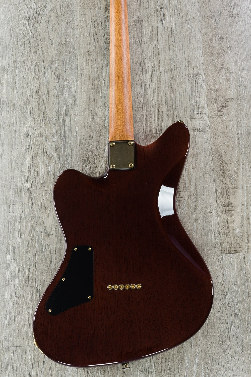 Suhr Classic JM HH Electric Guitar, Ebony Fingerboard, Hard Case - Trans Burgundy