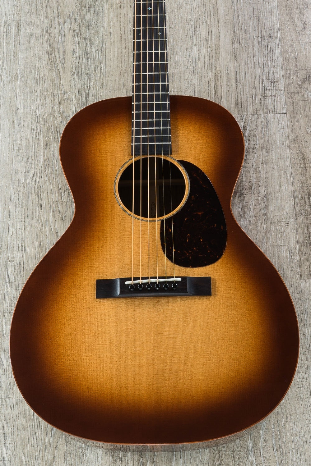 Martin Custom Edition 00 Acoustic Guitar, Ovangkol Back/Sides, African Blackwood Fretboard, Hard Case - Custom Sunburst Finish