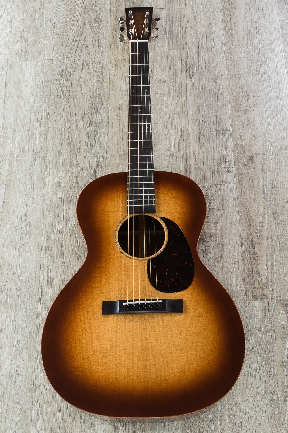 Martin Custom Edition 00 Acoustic Guitar, Ovangkol Back/Sides, African Blackwood Fretboard, Hard Case - Custom Sunburst Finish