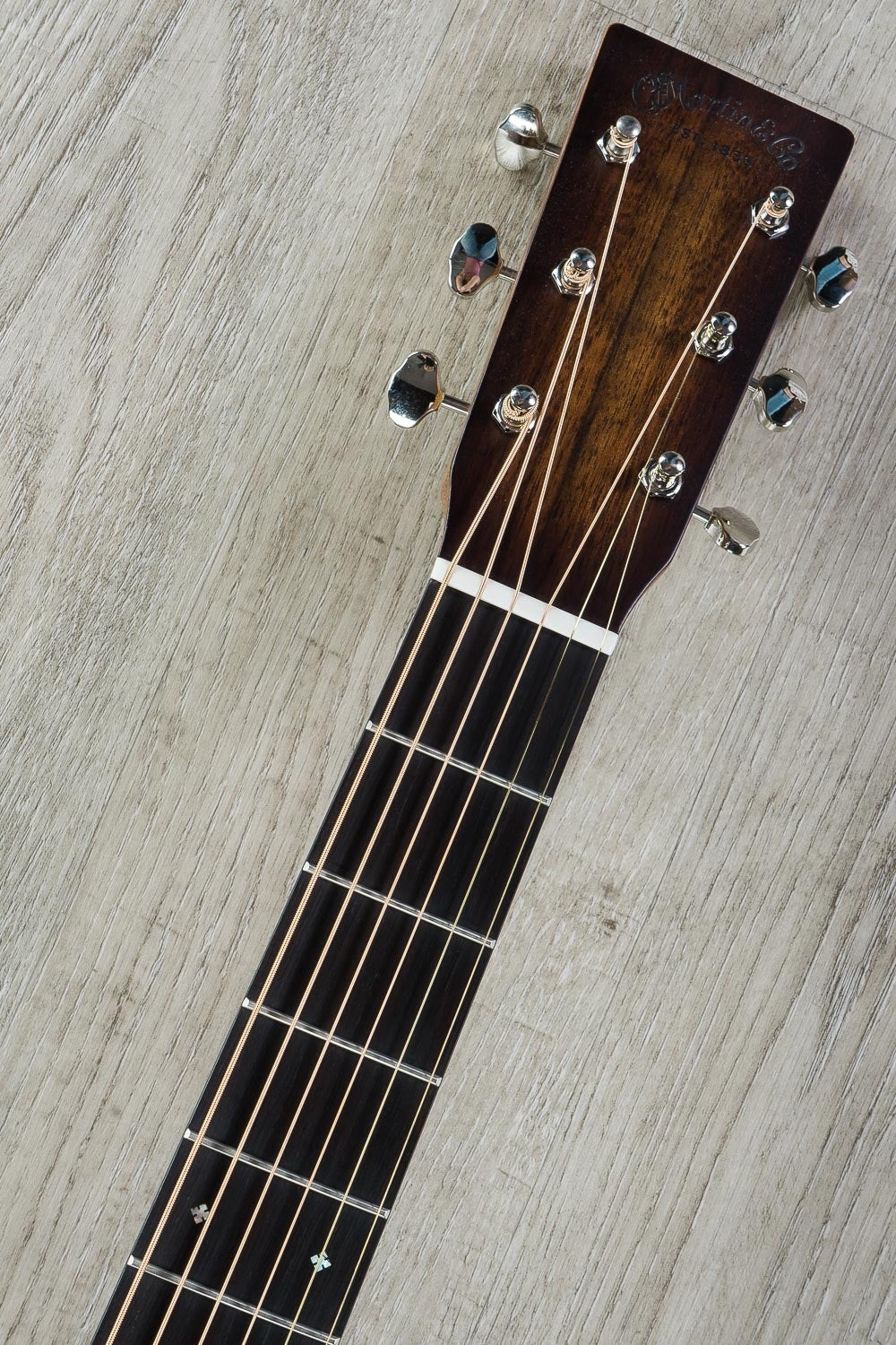 Martin Custom Edition 00 Acoustic Guitar, Ovangkol Back/Sides, African Blackwood Fretboard, Hard Case - Custom Sunburst Finish