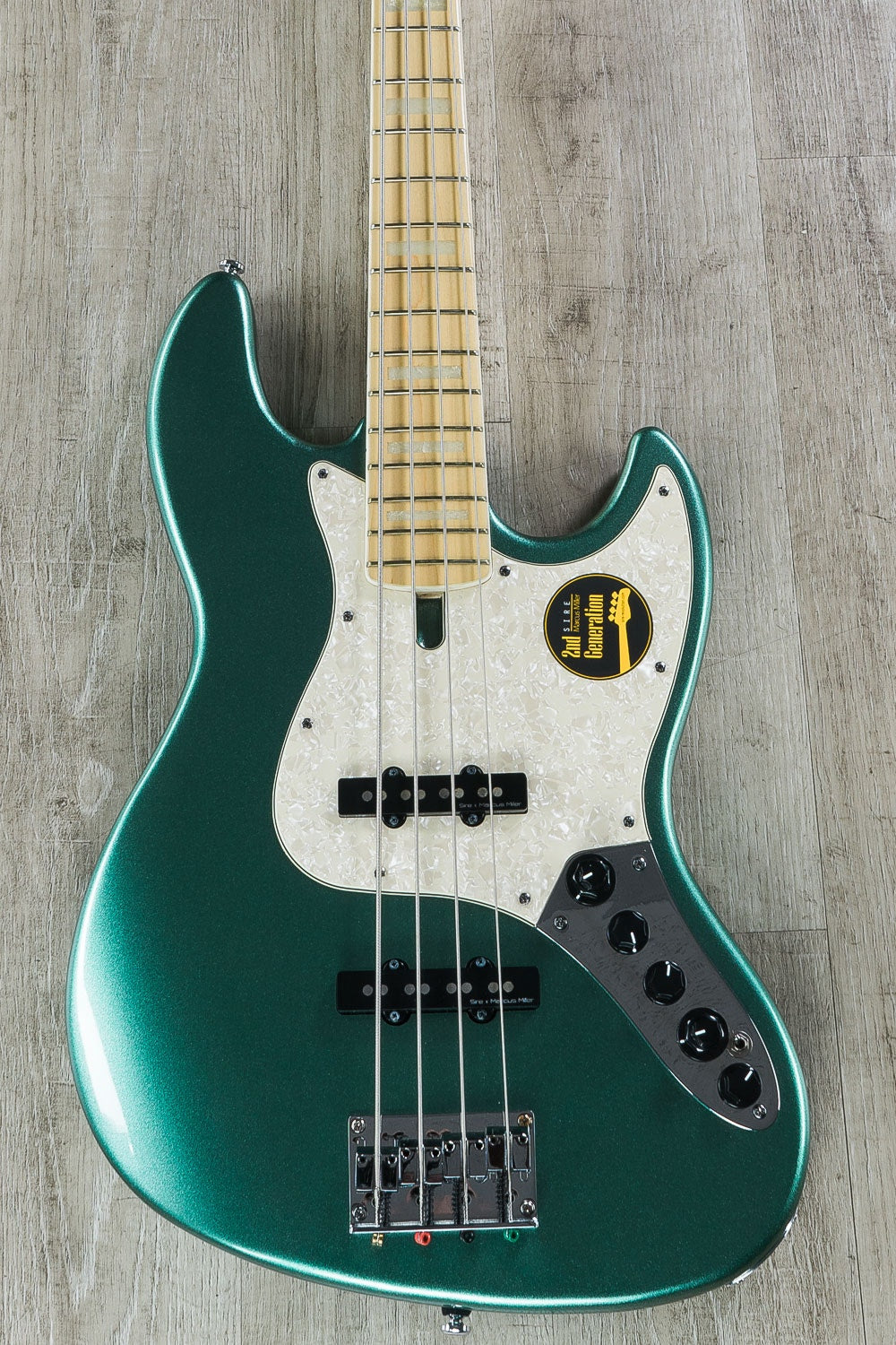 Sire Marcus Miller Gen 2 V7 Bass Guitar, Ash Body, 4-String, Sherwood Green w/ Bag