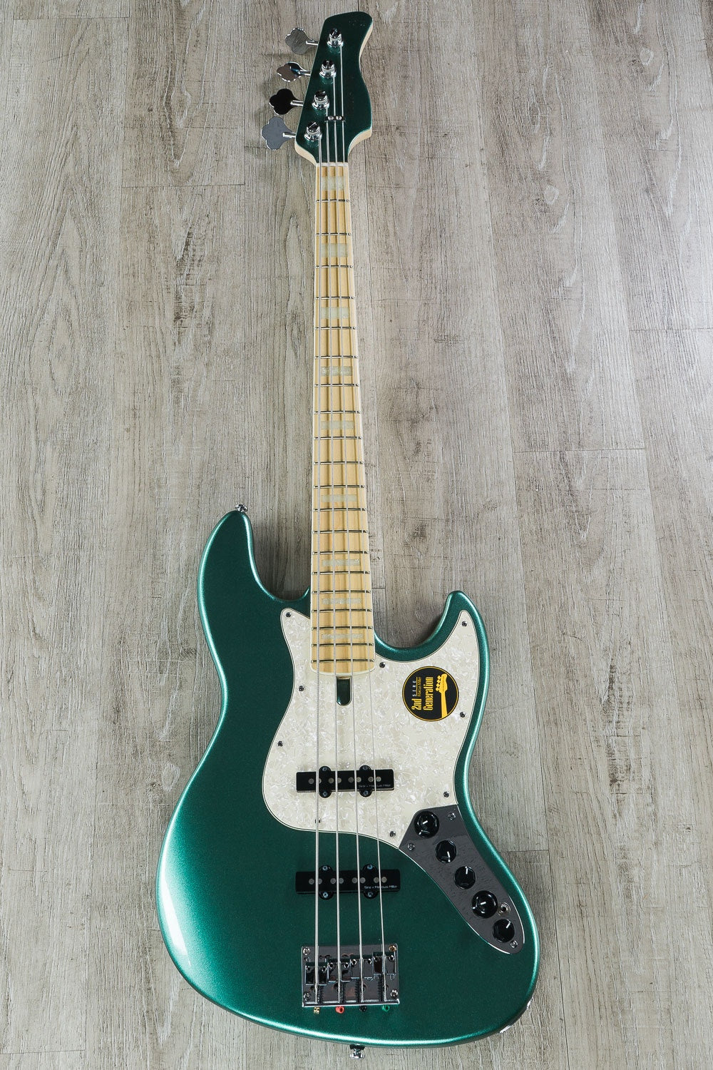 Sire Marcus Miller Gen 2 V7 Bass Guitar, Ash Body, 4-String, Sherwood Green w/ Bag