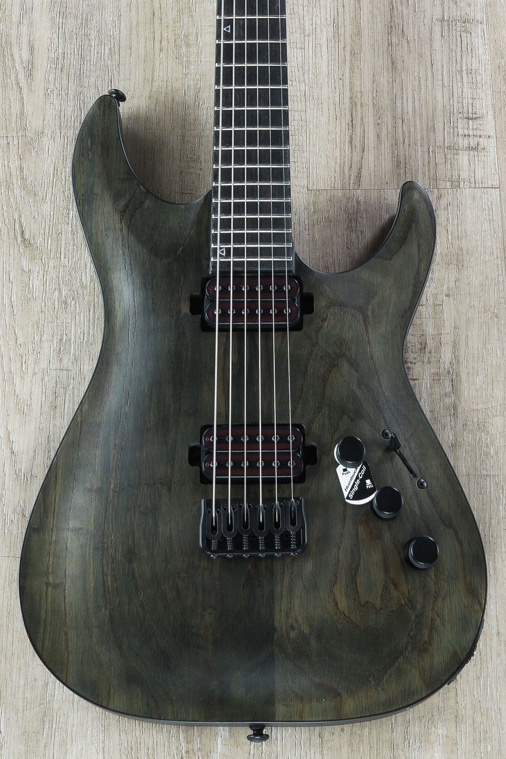 Schecter C-1 EX Apocalypse Baritone Electric Guitar, Ebony Fingerboard - Rusty Grey