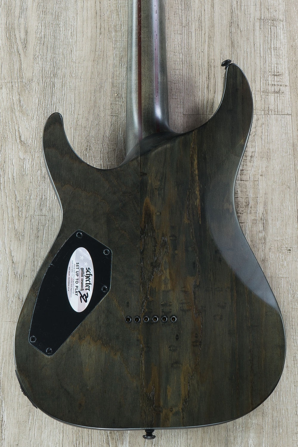 Schecter C-1 EX Apocalypse Baritone Electric Guitar, Ebony Fingerboard - Rusty Grey