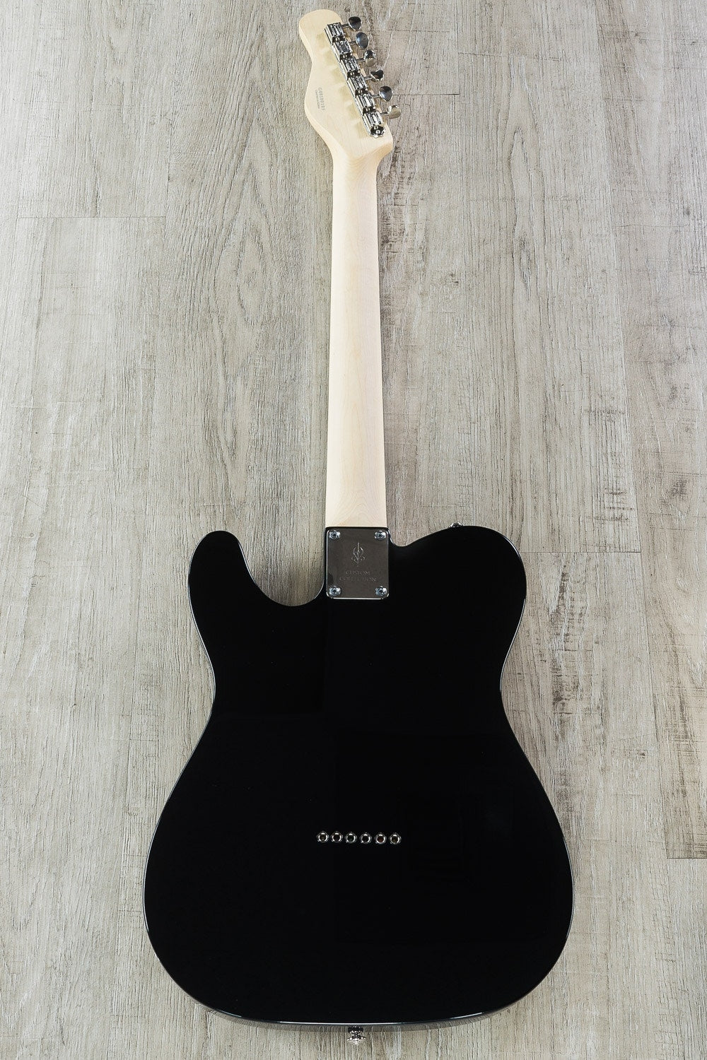 Michael Kelly CC50 Evolution Ebony Electric Guitar, Rosewood Fretboard - Striped Ebony