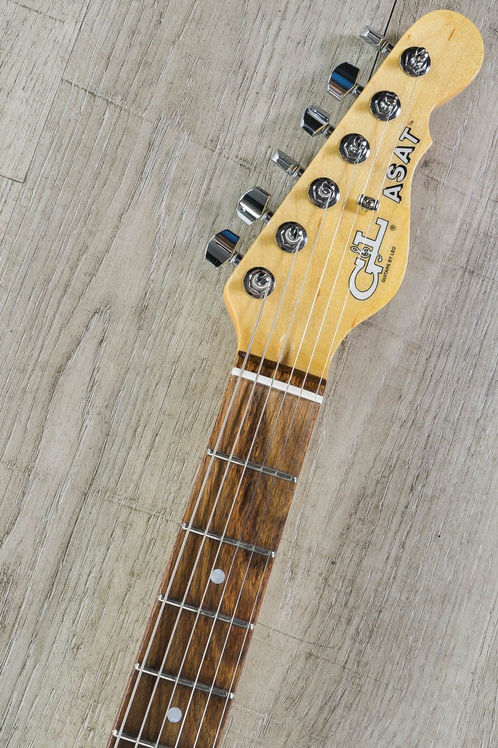 G&L Guitars Fullerton Deluxe ASAT Special Electric Guitar, Caribbean Rosewood Fingerboard, Lake Placid Blue