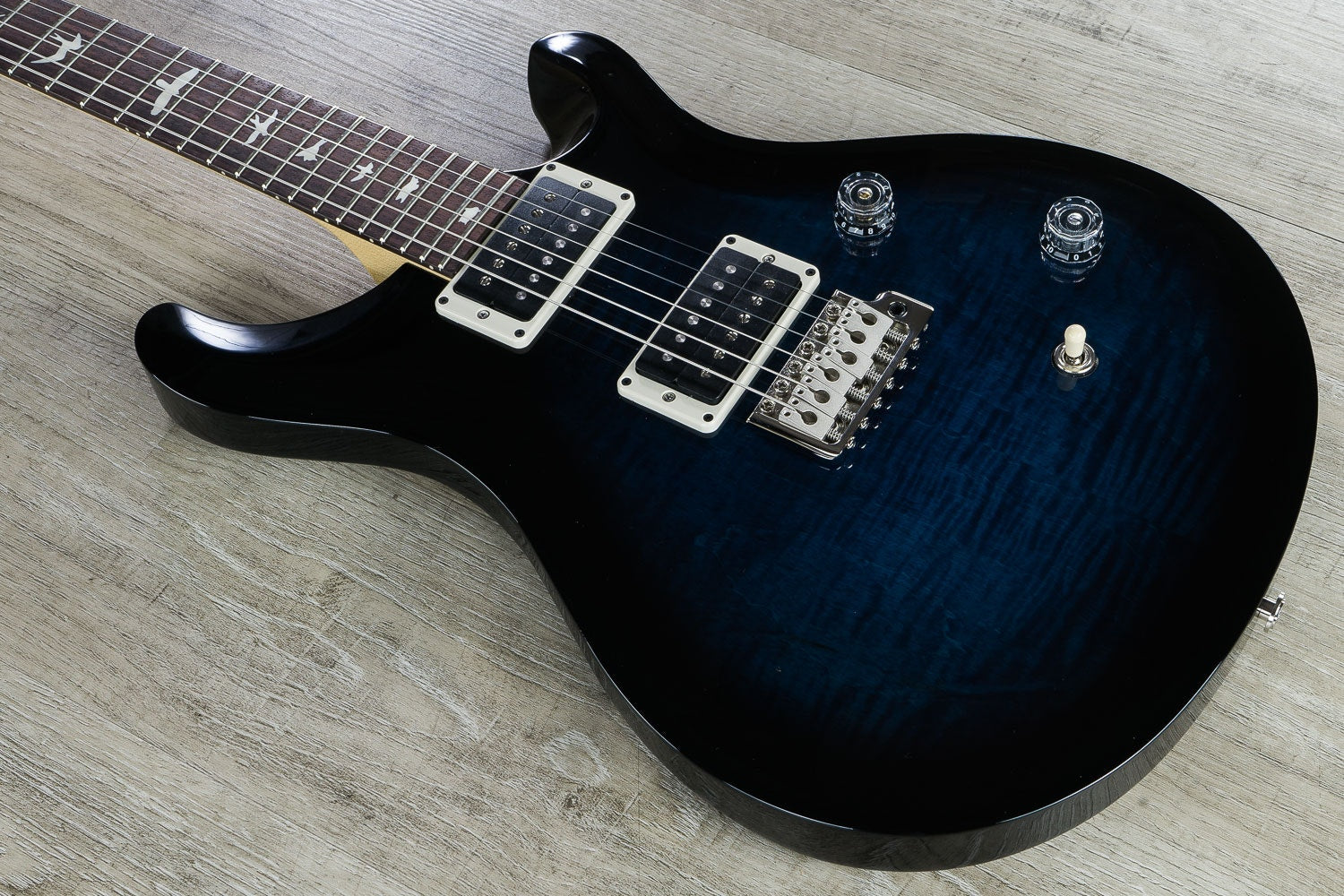 PRS Paul Reed Smith CE24 Electric Guitar, Pattern Thin, Gig Bag - Whale Blue Wrap