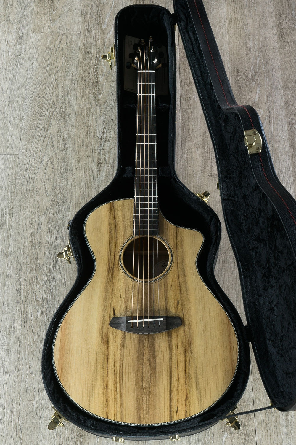 Breedlove Guitars 2019 Oregon Concert CE Acoustic Electric Guitar, Myrtlewood - Myrtlewood w/ Case, Natural