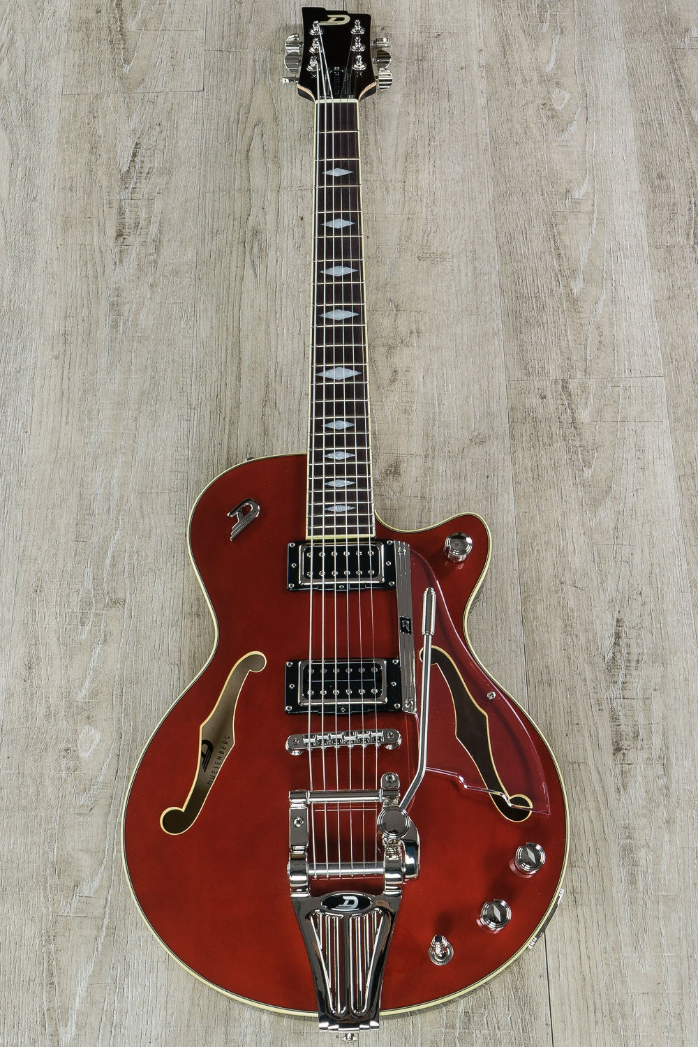 Duesenberg Guitars Starplayer TV DLX Electric Guitar, Crimson Red