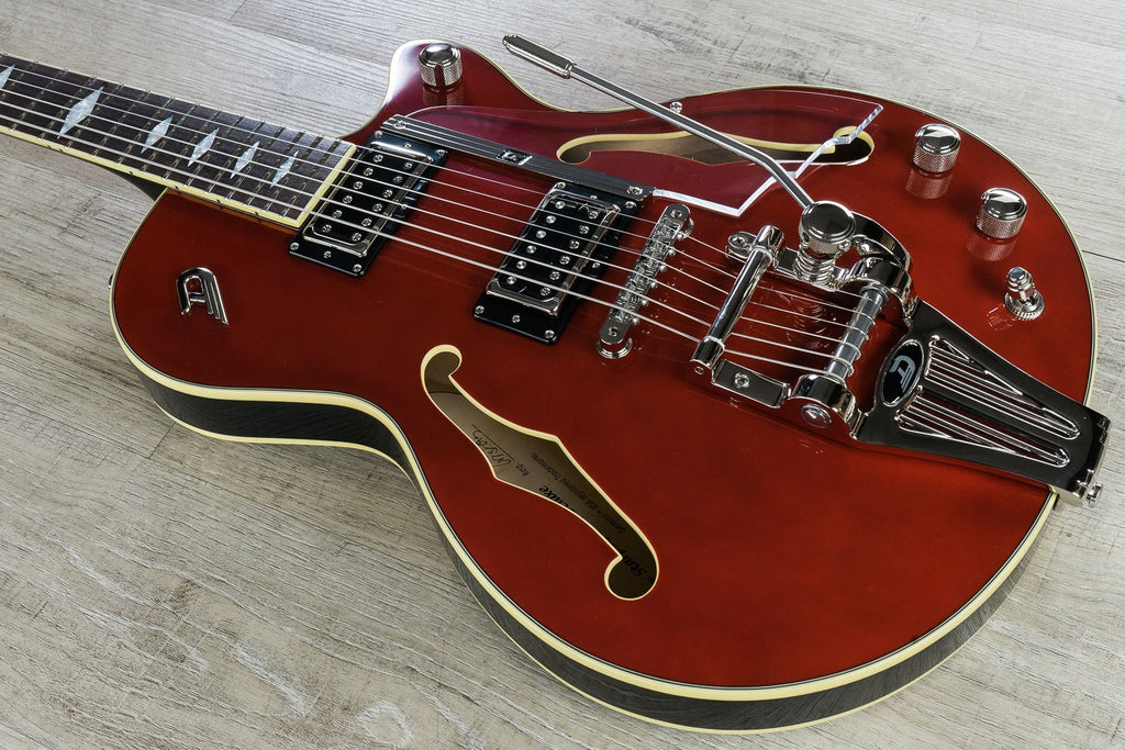 Duesenberg Guitars Starplayer TV DLX Electric Guitar, Crimson Red