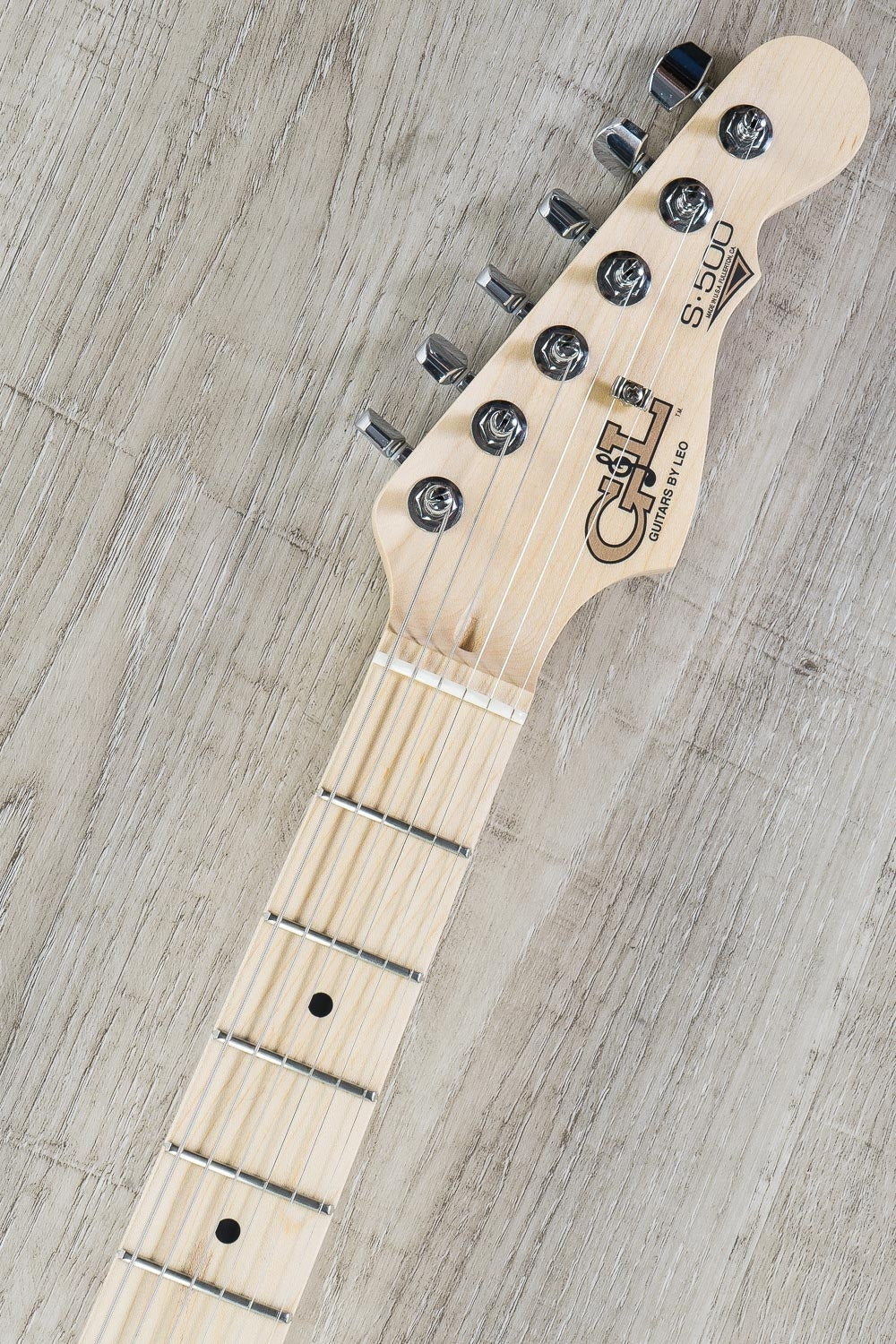G&L USA S-500 Electric Guitar, Maple Fingerboard, Hard Case - Greenburst