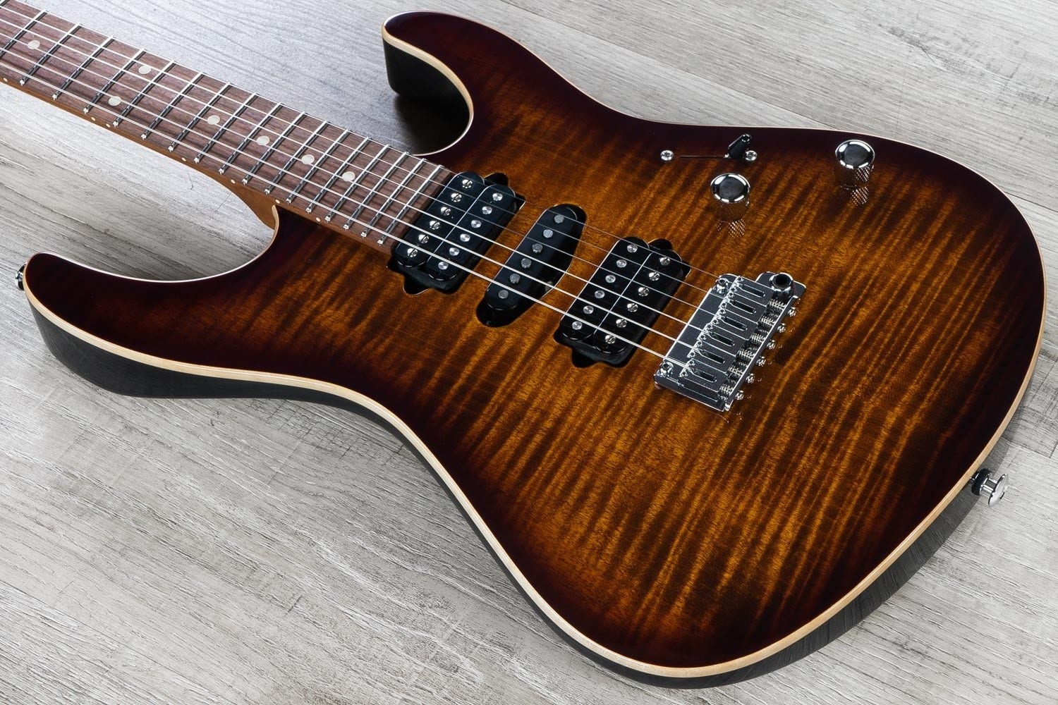 Suhr Modern Plus Electric Guitar, HSH. Pau Ferro Fretboard- Bengal Burst