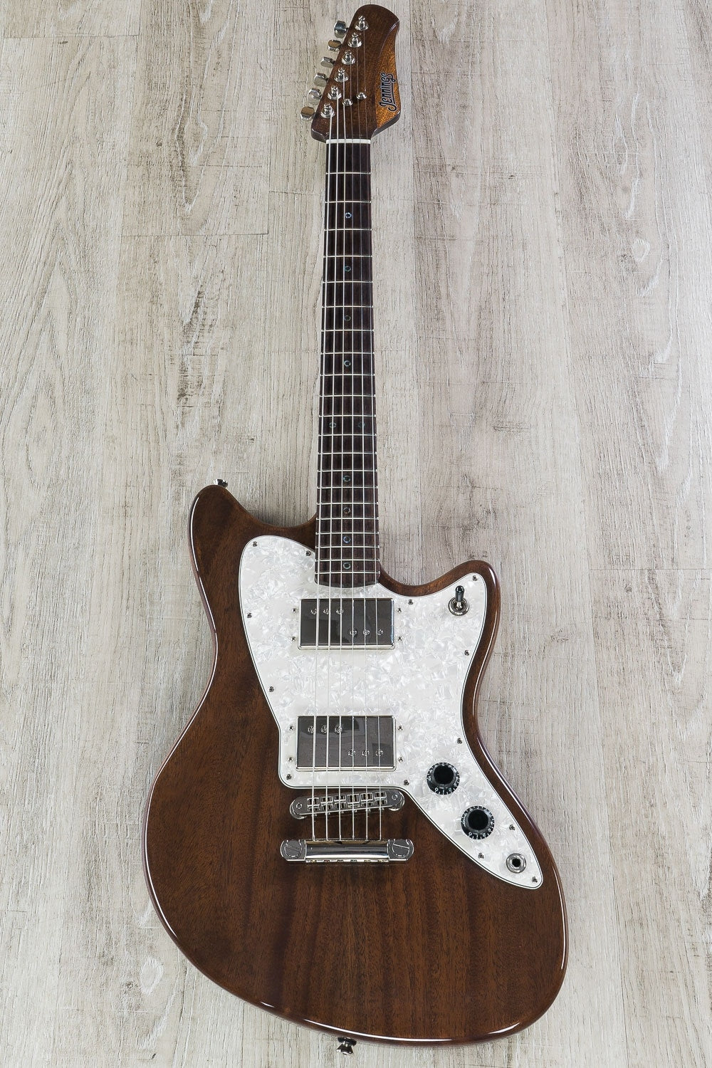 Jennings Voyager Electric Guitar, Rosewood Fretboard, Stop Tail Bridge, Gator Gig Bag - Espresso Mahogany