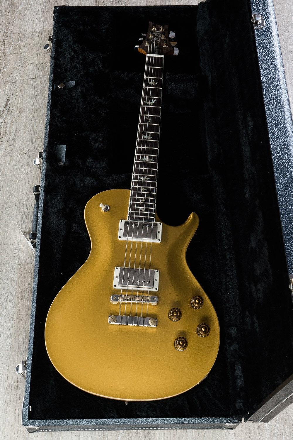 2017 PRS Paul Reed Smith Singlecut 594 Electric Guitar, Pattern Vintage, Hard Case - Gold (1)