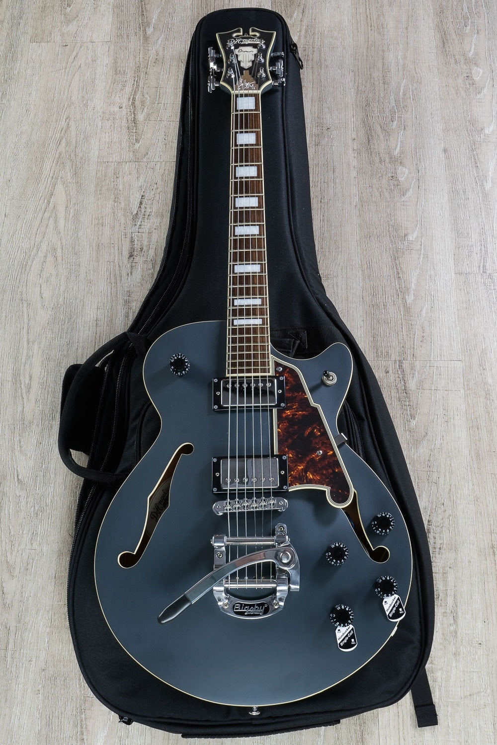 D'Angelico Premier Bob Weir Signature SS Semi-Hollowbody Electric Guitar, Rosewood Fingerboard, Gig Bag