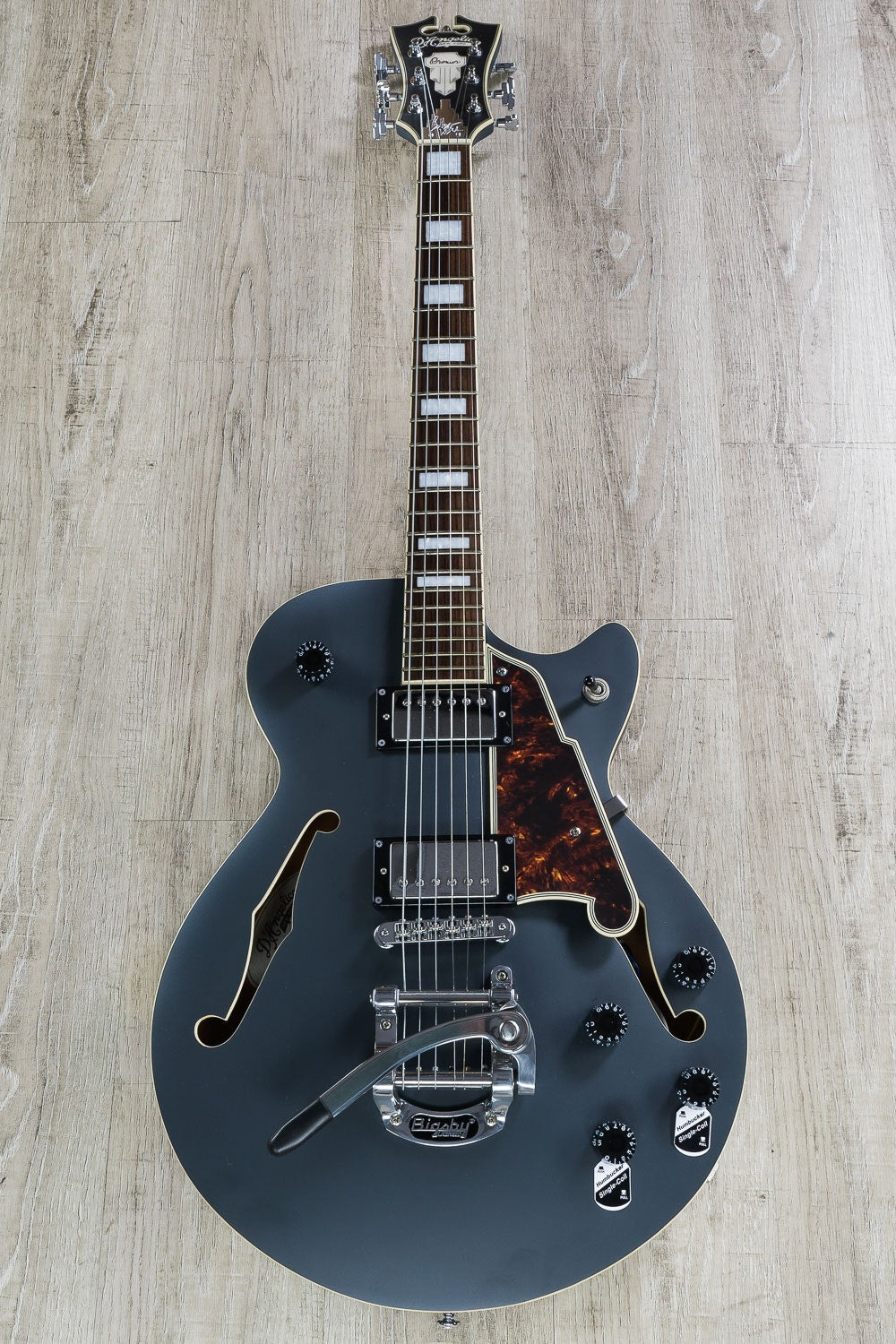 D'Angelico Premier Bob Weir Signature SS Semi-Hollowbody Electric Guitar, Rosewood Fingerboard, Gig Bag