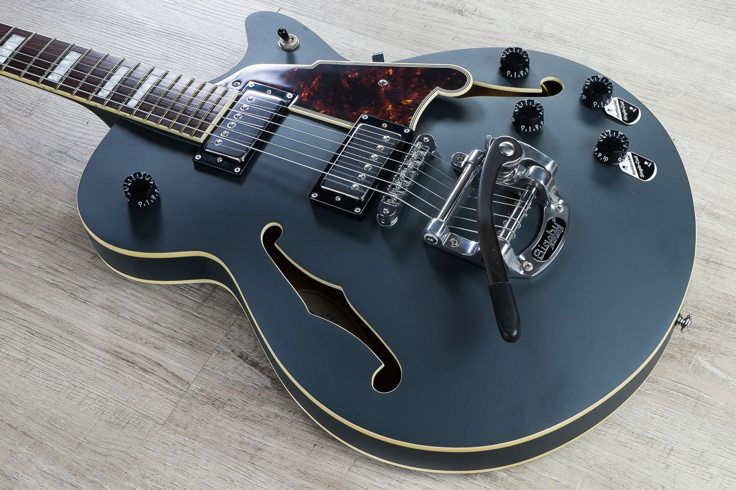 D'Angelico Premier Bob Weir Signature SS Semi-Hollowbody Electric Guitar, Rosewood Fingerboard, Gig Bag