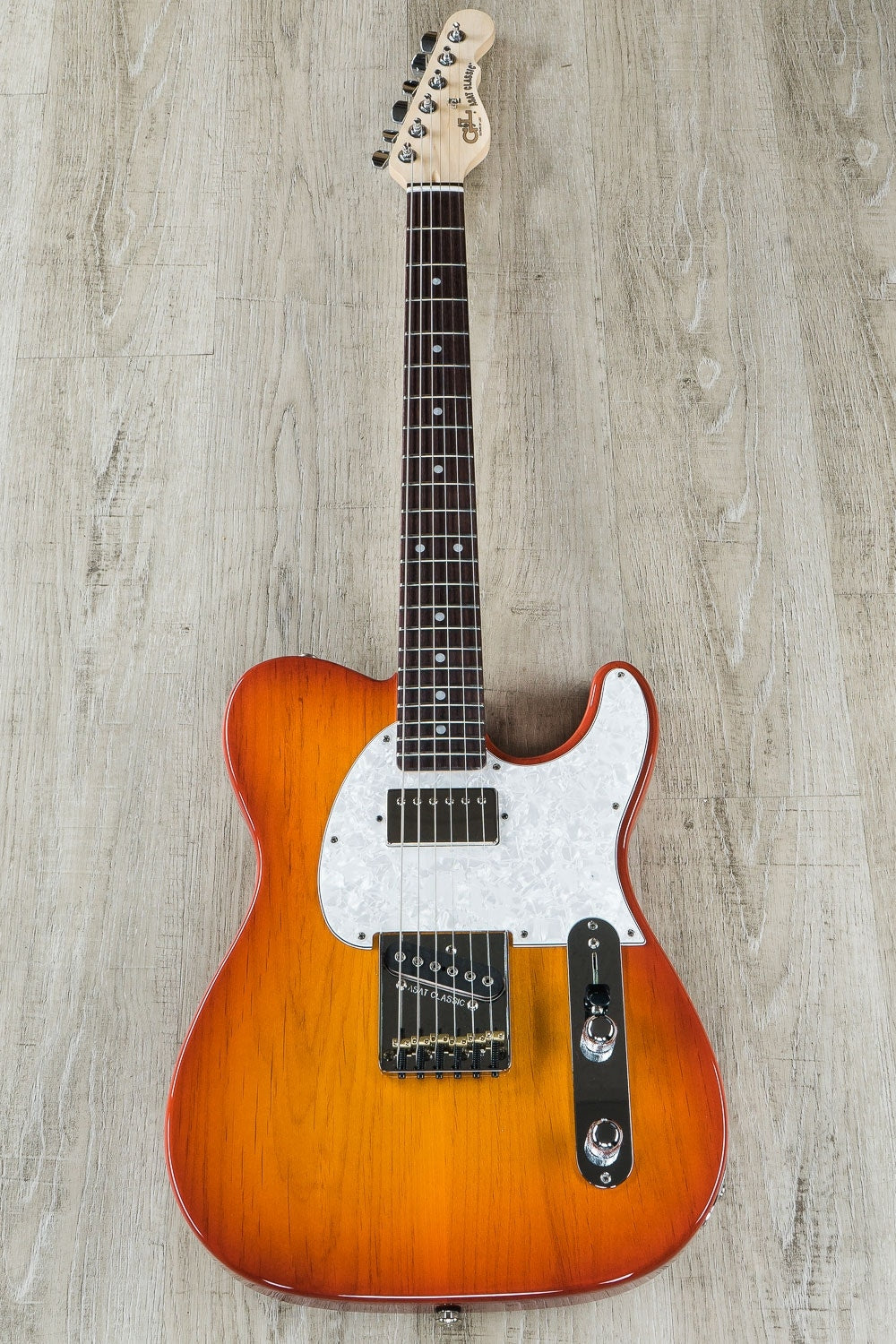 G&L USA ASAT Classic Bluesboy Electric Guitar, Rosewood Fretboard, Hard Case - Cherryburst