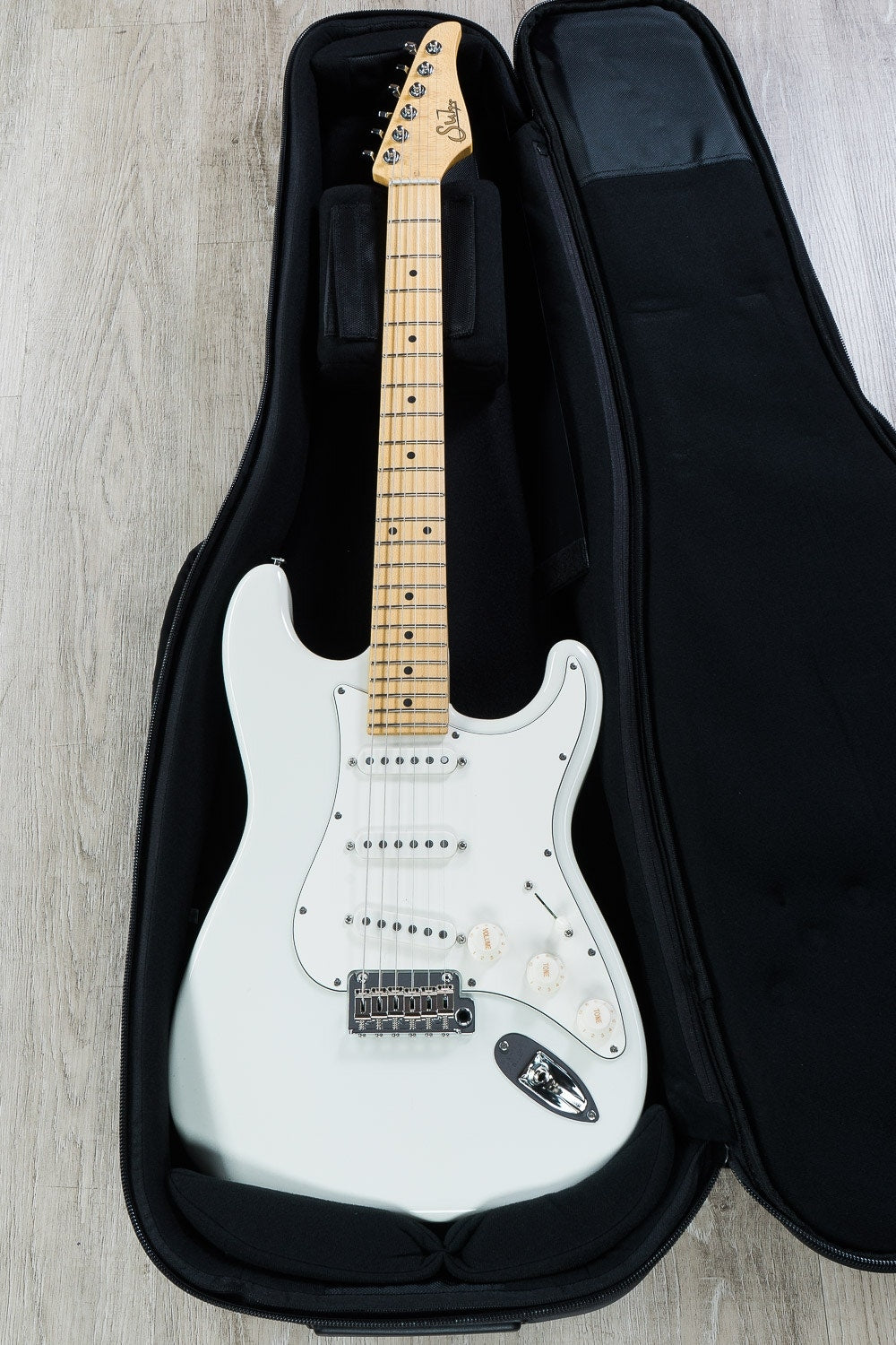 Suhr Classic Pro SSS Electric Guitar, Tinted Maple Fingerboard, SSCII - Olympic White