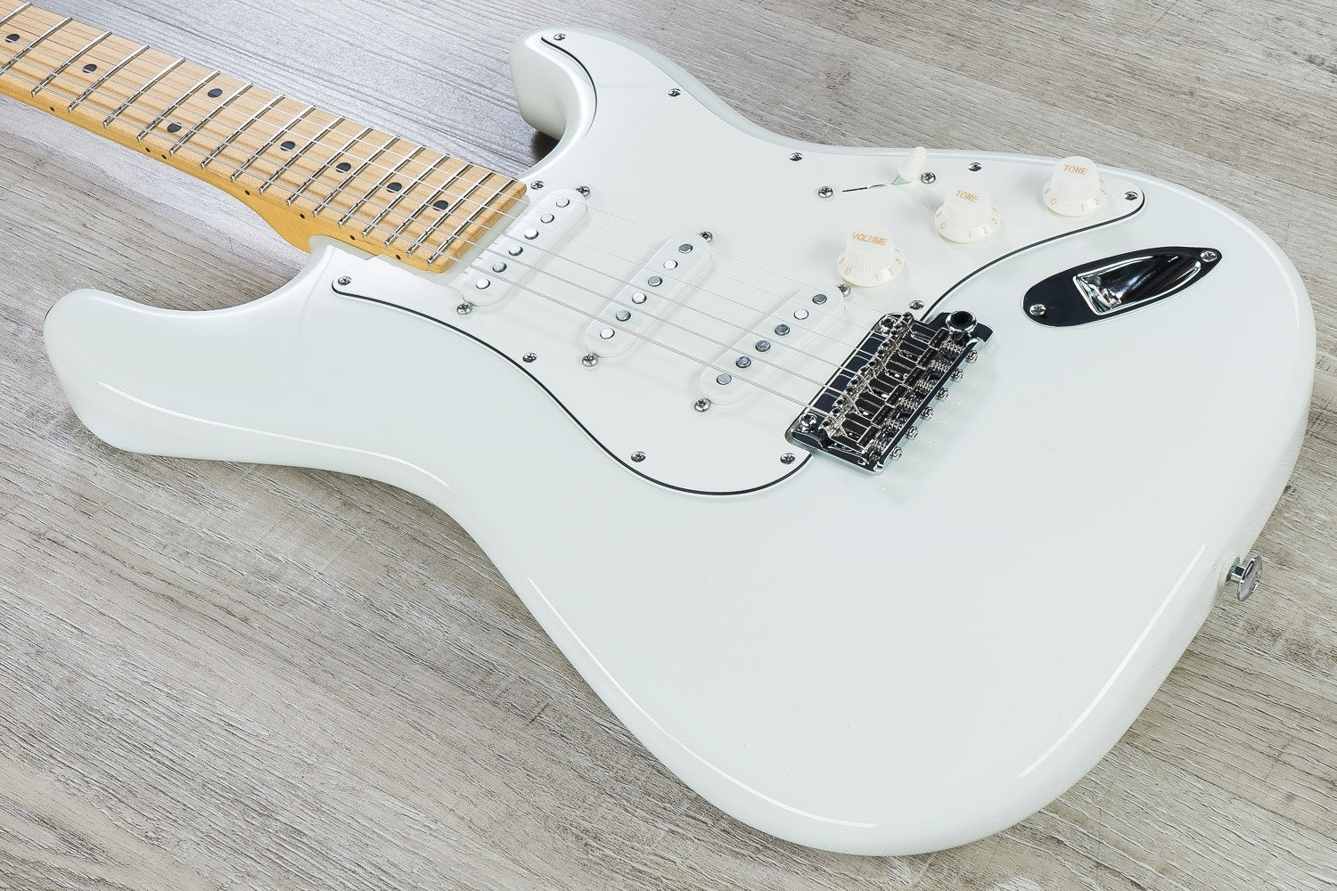 Suhr Classic Pro SSS Electric Guitar, Tinted Maple Fingerboard, SSCII - Olympic White