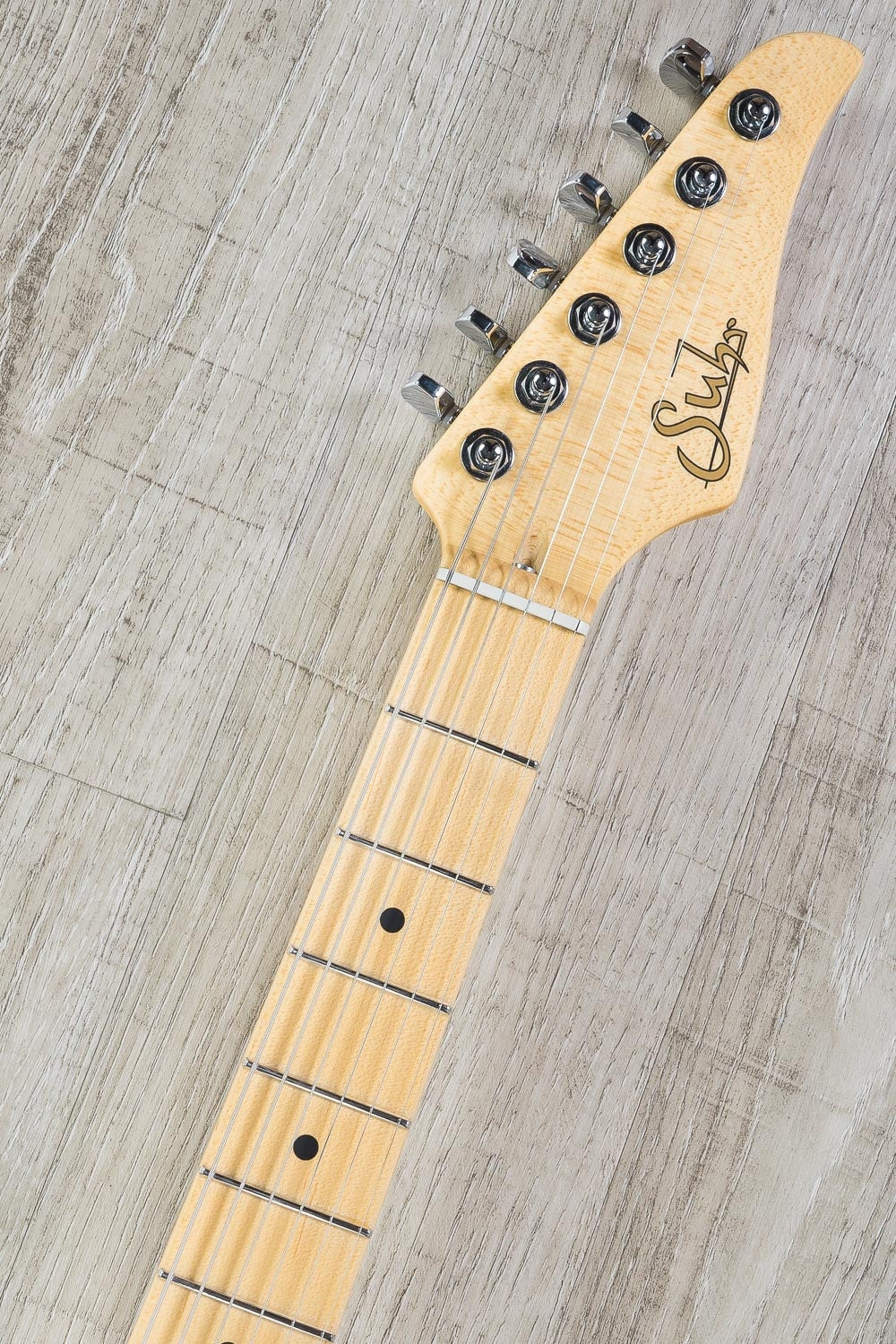 Suhr Classic Pro SSS Electric Guitar, Tinted Maple Fingerboard, SSCII - Olympic White
