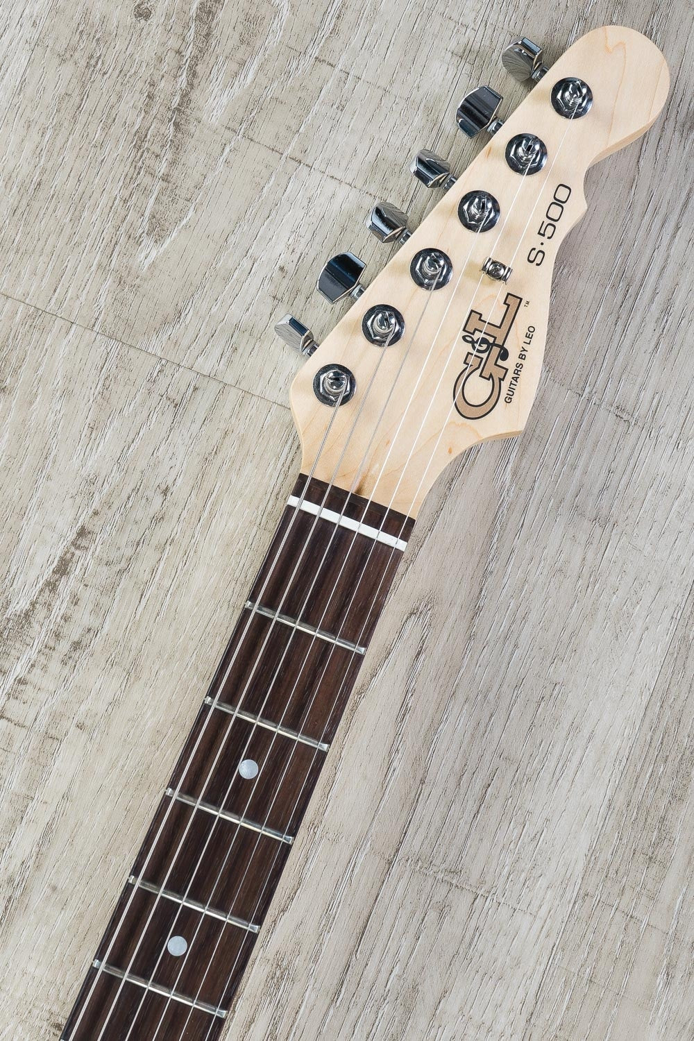 G&L USA S-500 Electric Guitar, Rosewood Fingerboard, Hard Case - Clear Forest Green