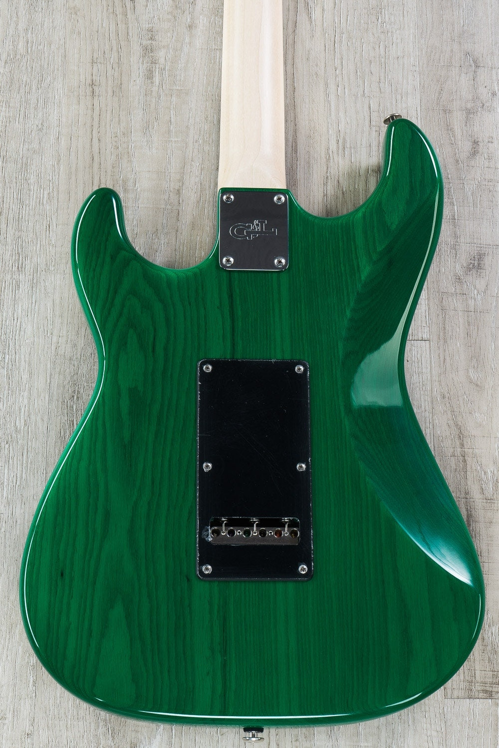 G&L USA S-500 Electric Guitar, Rosewood Fingerboard, Hard Case - Clear Forest Green