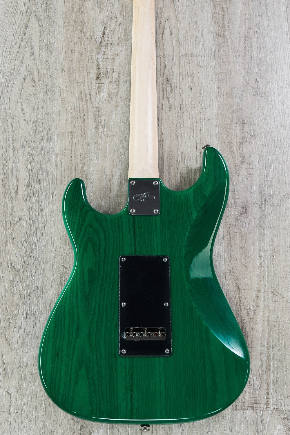 G&L USA S-500 Electric Guitar, Rosewood Fingerboard, Hard Case - Clear Forest Green