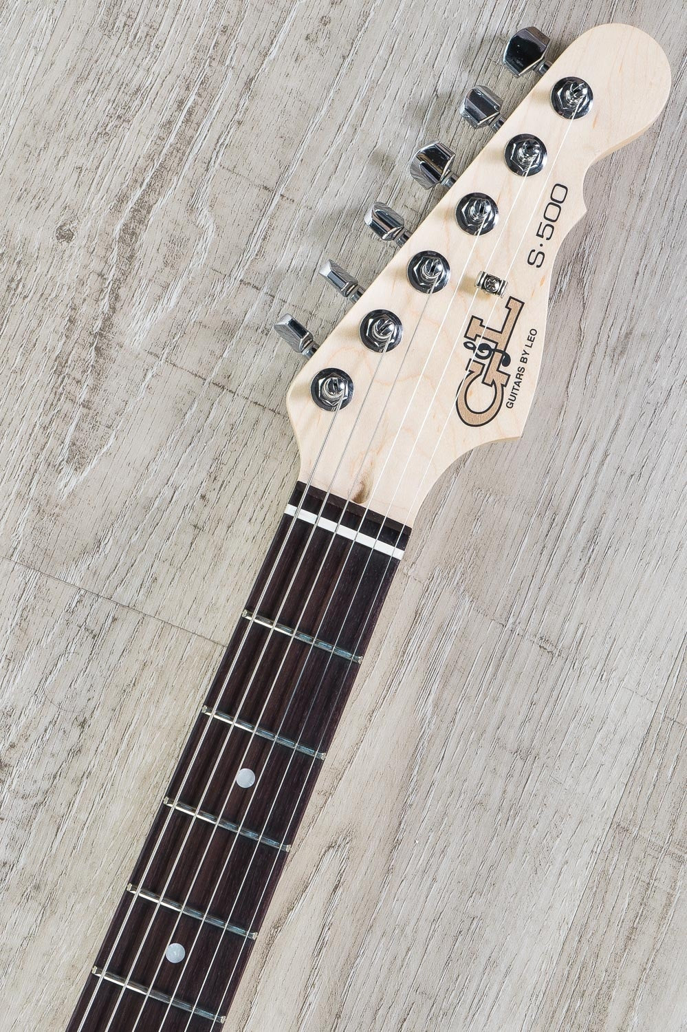 G&L USA S-500 Electric Guitar, Rosewood Fingerboard, Hard Case - Cherryburst