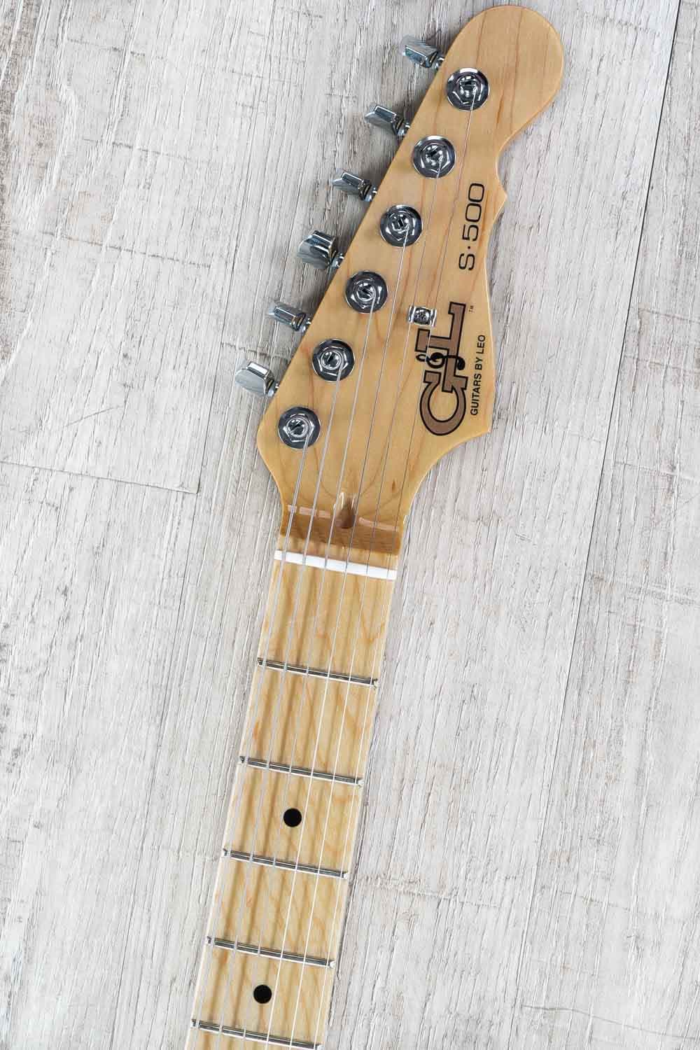 G&L Guitars Fullerton Deluxe S-500 Electric Guitar, Maple Fingerboard, Honeyburst